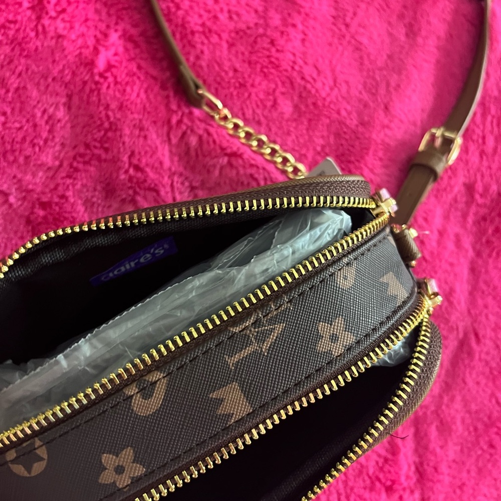 Claire’s Brown and Pink Crossbody Bag - Picture 3 of 3